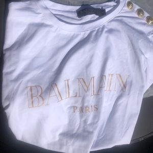 Balmain White T Women S Authentic
